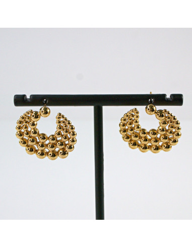 Kolczyki  ze stali chirurgicznej  ZŁOTE  BOHO...