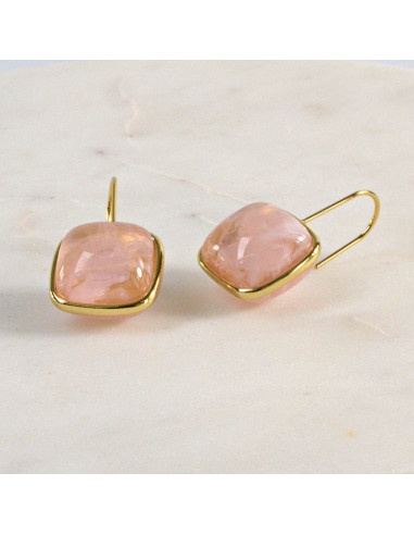 Kolczyki  ze stali chirurgicznej  ZŁOTO- RÓŻOWE...