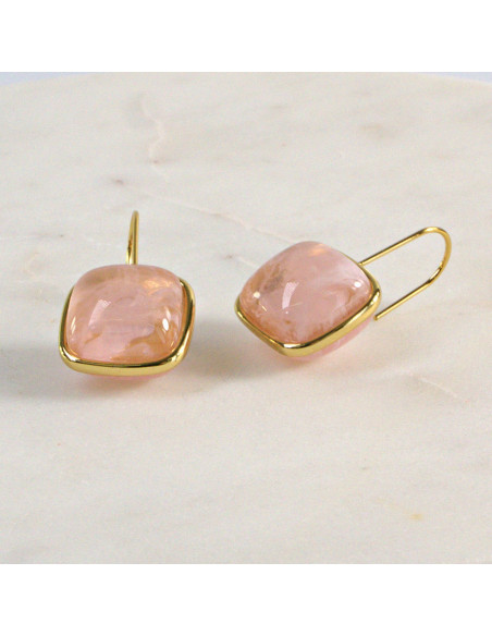 Kolczyki  ze stali chirurgicznej  ZŁOTO- RÓŻOWE Lolita Akcesoria