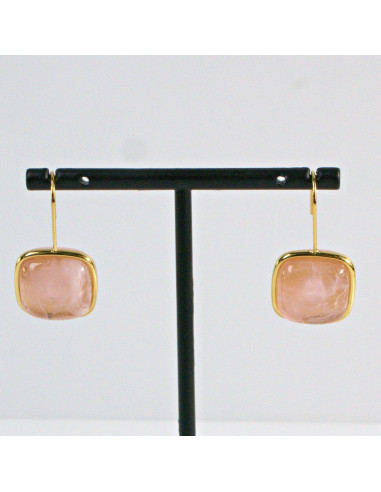 Kolczyki  ze stali chirurgicznej  ZŁOTO- RÓŻOWE...