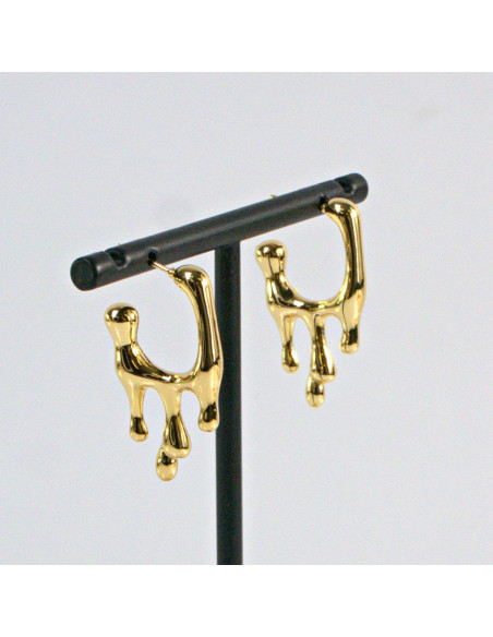 Kolczyki  ze stali chirurgicznej  "CIEKNĄCE"   Lolita Akcesoria