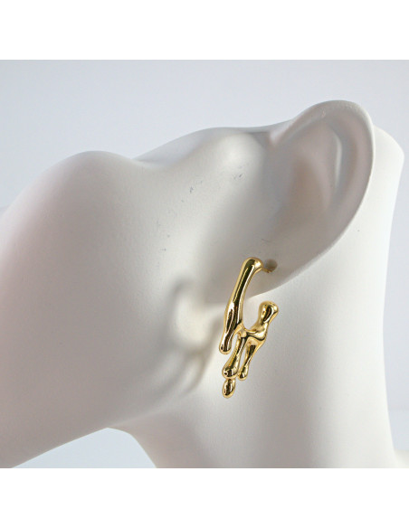 Kolczyki  ze stali chirurgicznej  "CIEKNĄCE"   Lolita Akcesoria