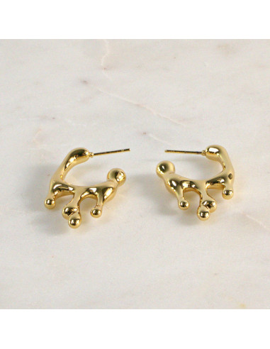 Kolczyki  ze stali chirurgicznej  "CIEKNĄCE"...