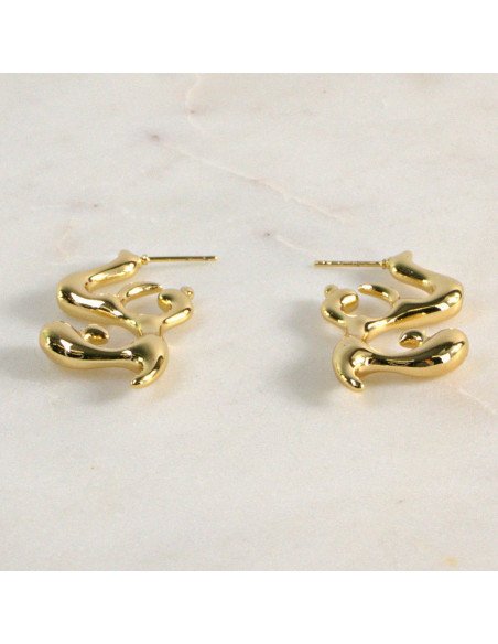 Kolczyki  ze stali chirurgicznej  "CIEKNĄCE"   Lolita Akcesoria