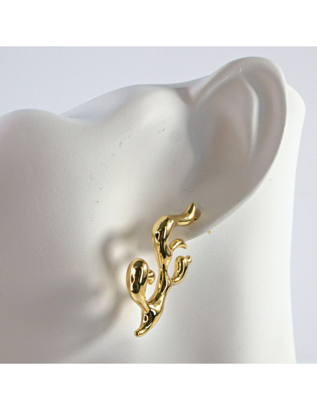 Kolczyki  ze stali chirurgicznej  "CIEKNĄCE"   Lolita Akcesoria