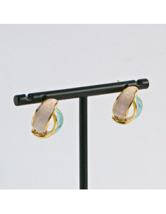 Kolczyki  ze stali chirurgicznej turkusowe Lolita Akcesoria 2