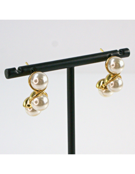 Kolczyki  ze stali chirurgicznej z PEREŁKAMI Lolita Akcesoria