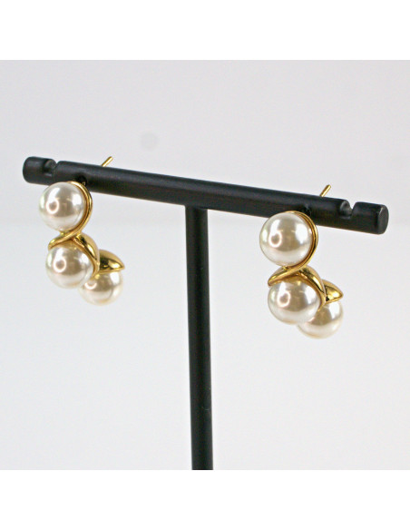 Kolczyki  ze stali chirurgicznej z PEREŁKAMI Lolita Akcesoria