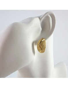 Kolczyki  ze stali chirurgicznej WIECZOROWE złote Lolita...