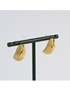 Kolczyki  ze stali chirurgicznej WIECZOROWE złote Lolita... 2