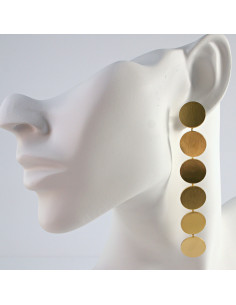 Kolczyki  ze stali chirurgicznej ZŁOTE WIECZOROWE Lolita...