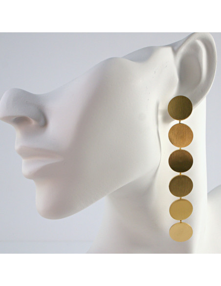 Kolczyki  ze stali chirurgicznej ZŁOTE WIECZOROWE Lolita Akcesoria