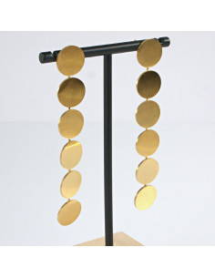 Kolczyki  ze stali chirurgicznej ZŁOTE WIECZOROWE Lolita... 2