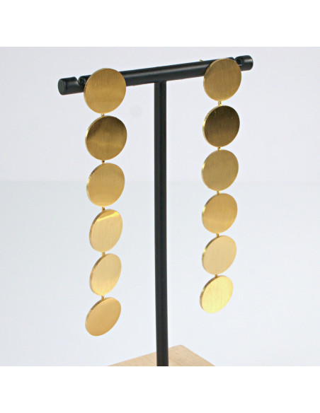 Kolczyki  ze stali chirurgicznej ZŁOTE WIECZOROWE Lolita Akcesoria