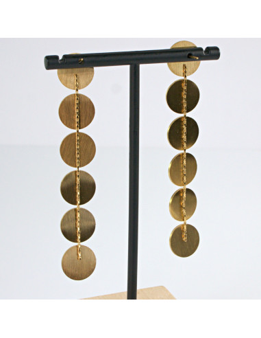 Kolczyki  ze stali chirurgicznej ZŁOTE...