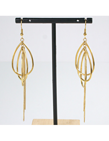 Kolczyki  ze stali chirurgicznej ZŁOTE...