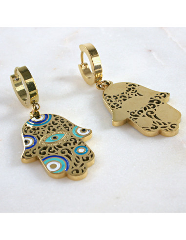 Kolczyki  ze stali chirurgicznej RĘKA FATIMY...