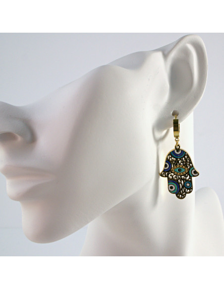 Kolczyki  ze stali chirurgicznej RĘKA FATIMY Lolita Akcesoria