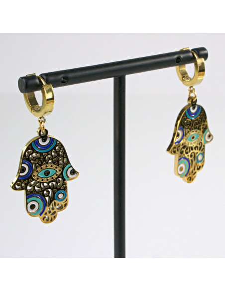 Kolczyki  ze stali chirurgicznej RĘKA FATIMY Lolita Akcesoria