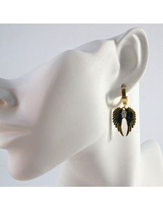 Kolczyki  ze stali chirurgicznej ZŁOTE SKRZYDŁA Lolita... 2