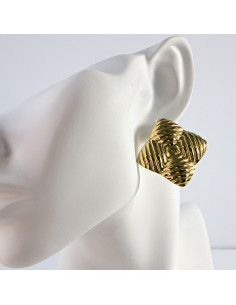 Kolczyki  ze stali chirurgicznej ZŁOTE VINTAGE Lolita...