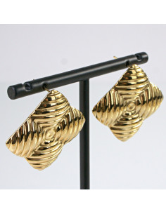 Kolczyki  ze stali chirurgicznej ZŁOTE VINTAGE Lolita... 2