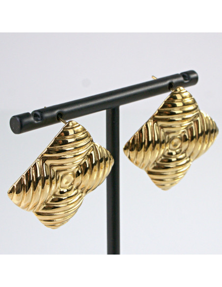 Kolczyki  ze stali chirurgicznej ZŁOTE VINTAGE Lolita Akcesoria