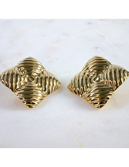 Kolczyki  ze stali chirurgicznej ZŁOTE VINTAGE Lolita Akcesoria