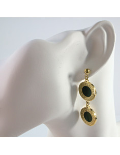 Kolczyki  ze stali chirurgicznej ZŁOTE WIECZOROWE Lolita...