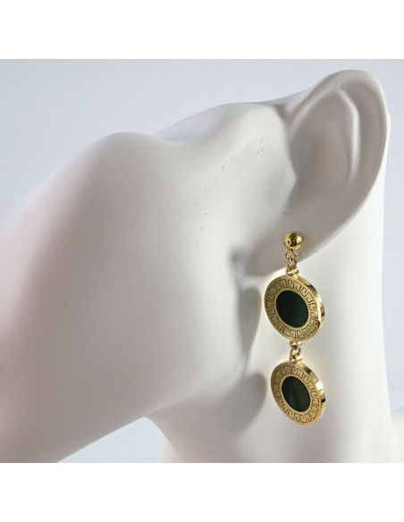 Kolczyki  ze stali chirurgicznej ZŁOTE WIECZOROWE Lolita Akcesoria