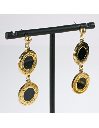 Kolczyki  ze stali chirurgicznej ZŁOTE...