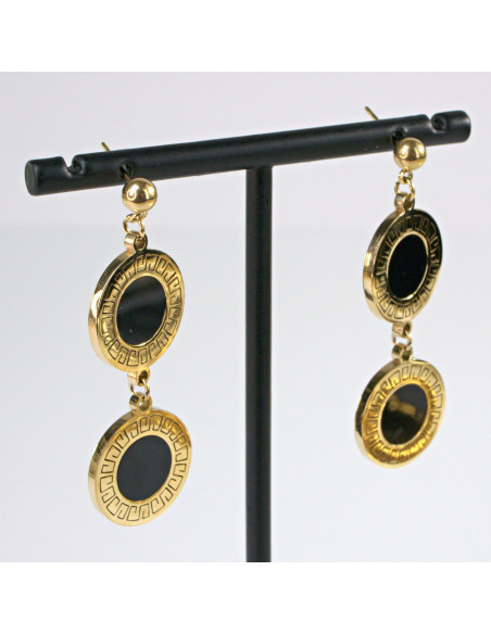 Kolczyki  ze stali chirurgicznej ZŁOTE WIECZOROWE Lolita Akcesoria