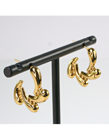 Kolczyki  ze stali chirurgicznej ZŁOTE...