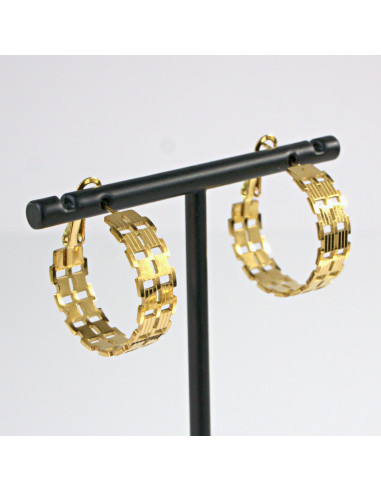 Kolczyki  ze stali chirurgicznej ZŁOTE GRUBE...