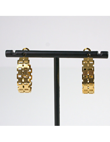 Kolczyki  ze stali chirurgicznej ZŁOTE GRUBE...