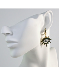 Kolczyki  ze stali chirurgicznej ZŁOTE OKO PROROKA Lolita...