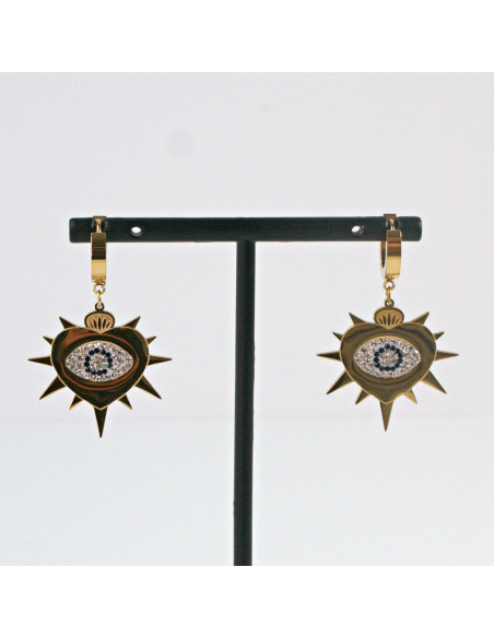 Kolczyki  ze stali chirurgicznej ZŁOTE OKO PROROKA Lolita Akcesoria