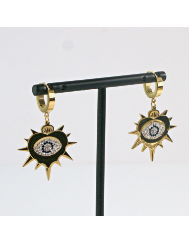 Kolczyki  ze stali chirurgicznej ZŁOTE OKO...