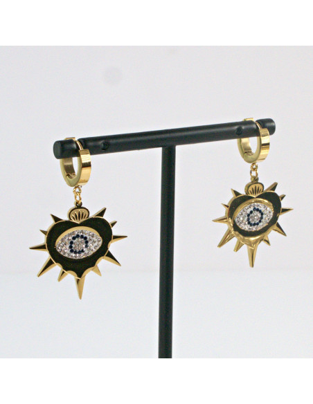 Kolczyki  ze stali chirurgicznej ZŁOTE OKO PROROKA Lolita Akcesoria