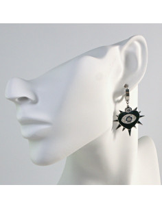 Kolczyki  ze stali chirurgicznej SREBRNE OKO PROROKA...