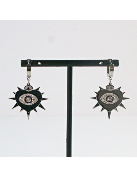 Kolczyki  ze stali chirurgicznej SREBRNE OKO PROROKA Lolita Akcesoria