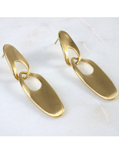 Kolczyki  ze stali chirurgicznej ZŁOTE Lolita Akcesoria 2