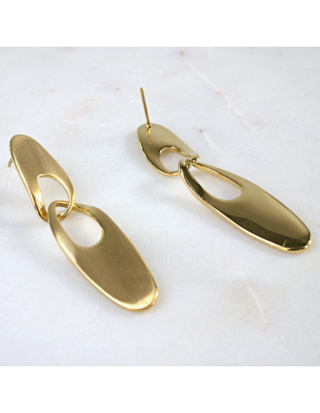 Kolczyki  ze stali chirurgicznej ZŁOTE Lolita Akcesoria