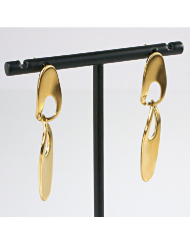 Kolczyki  ze stali chirurgicznej ZŁOTE Lolita...