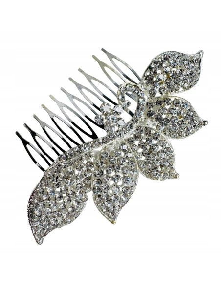 GRZEBIEŃ wsuwany do włosów wtykowy ozdobny diamenty Lolita Akcesoria