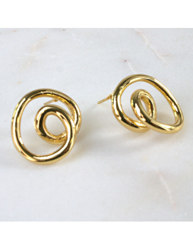 Kolczyki  ze stali chirurgicznej ZŁOTE...