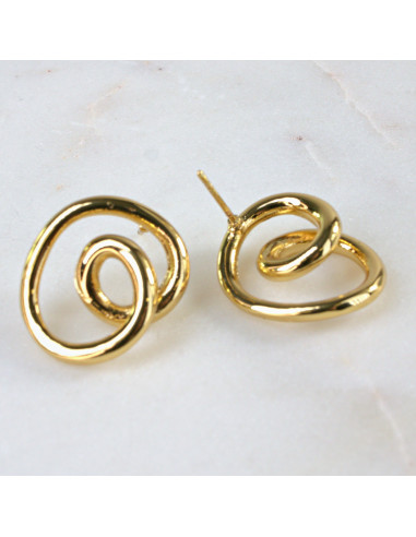 Kolczyki  ze stali chirurgicznej ZŁOTE...