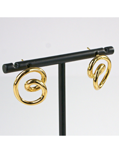 Kolczyki  ze stali chirurgicznej ZŁOTE "Ślimaki" Lolita Akcesoria