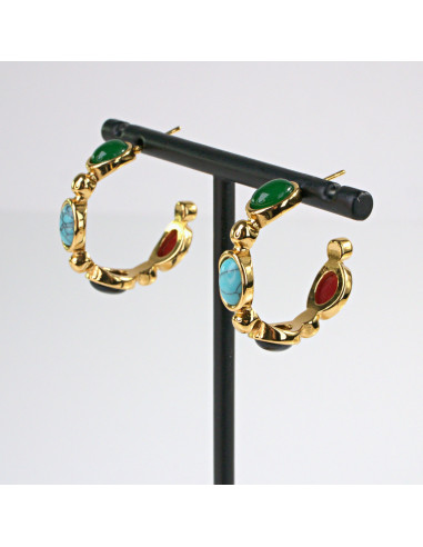 Kolczyki  ze stali chirurgicznej ZŁOTE KOŁA...