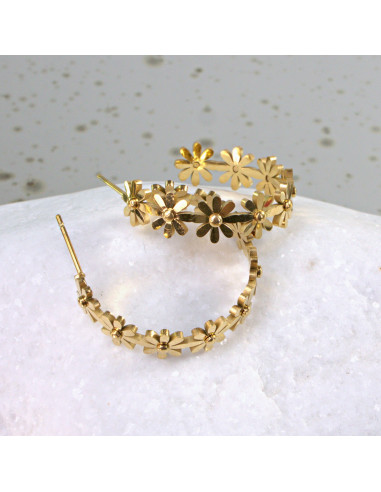 Kolczyki  ze stali chirurgicznej ZŁOTE KOŁA...